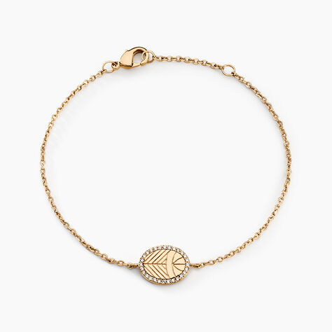 Bracelet Dixie Plaqué Or Doré Oxyde De Zirconium - Bracelets chaînes Femme | Marc Orian
