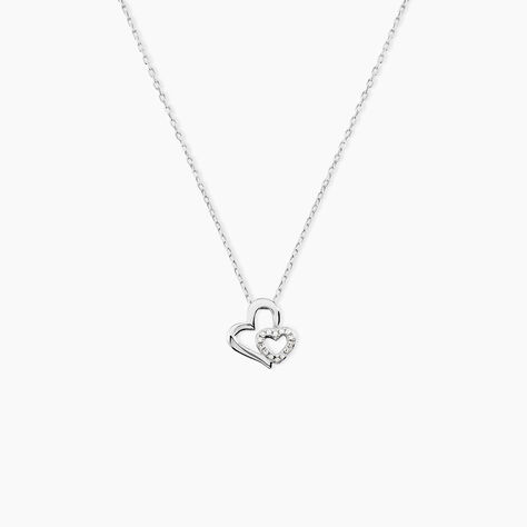 Collier Niagale Or Blanc Diamant - Colliers avec pierres Femme | Marc Orian