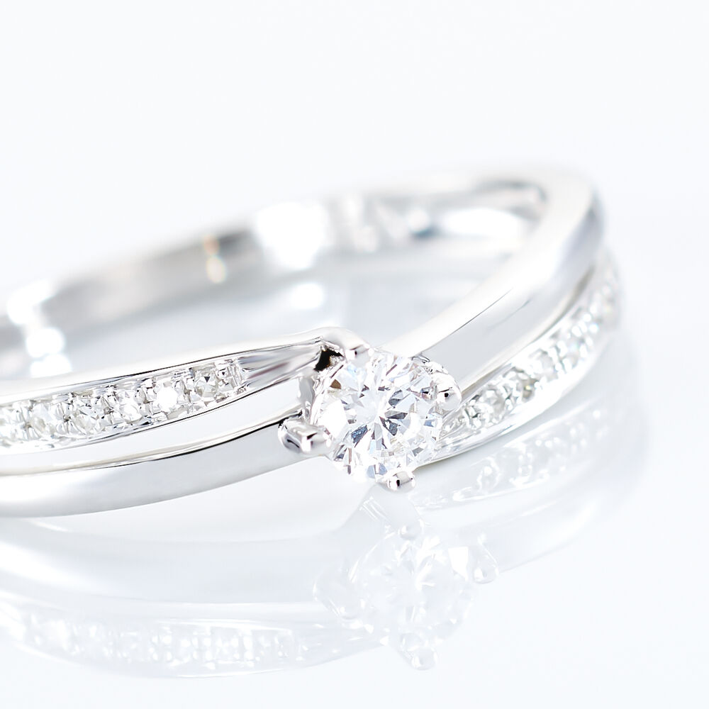 Bague Selene Or Blanc Diamant - Parures de mariage Femme | Marc Orian