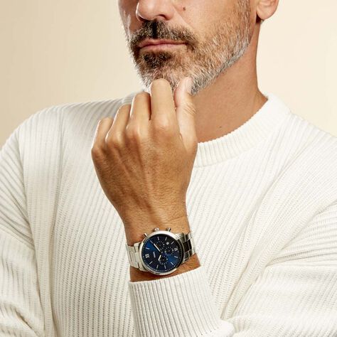 Montre Fossil Neutra Chrono Bleu - Montres Homme | Marc Orian