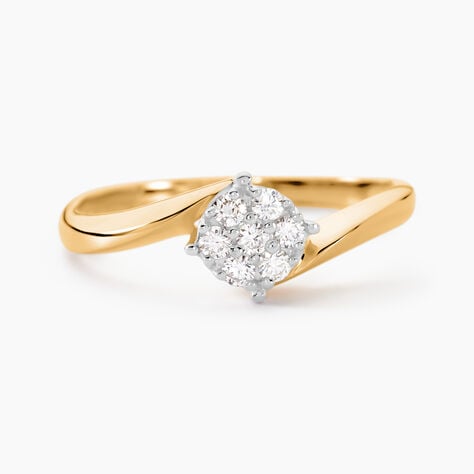 Bague Solitaire Lysia Or Jaune Diamant - Parures de mariage Femme | Marc Orian