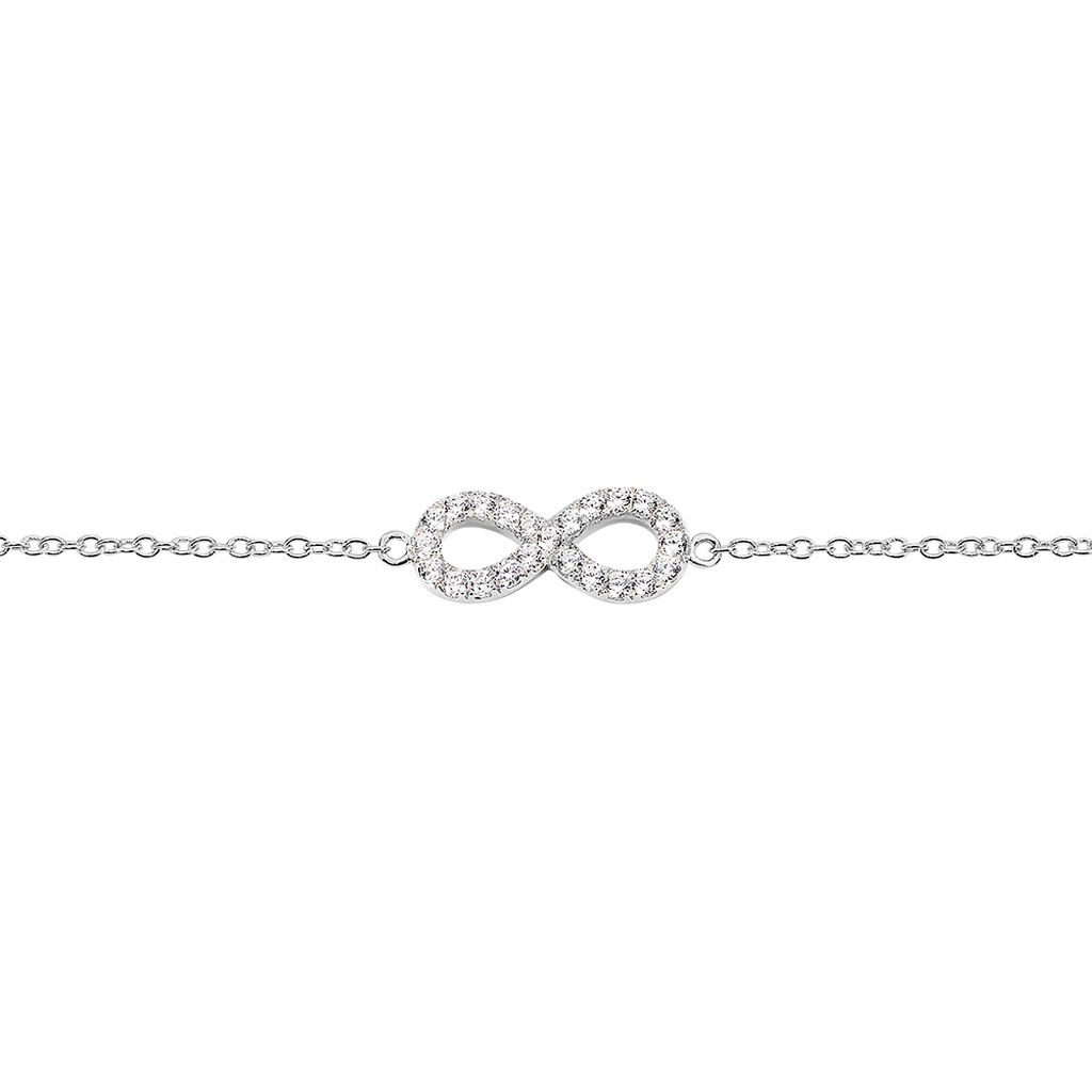 Bracelet Lou Argent Blanc Oxyde De Zirconium - Bracelets chaînes Femme | Marc Orian