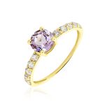 Bague Or Jaune Monroe Amethyste Oxydes De Zirconium - Bagues pierres fines Femme | Marc Orian