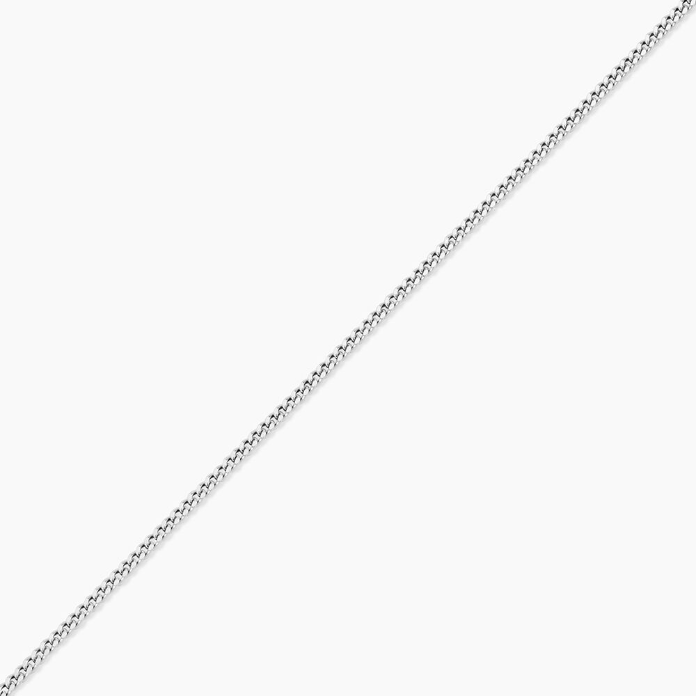 Cha&icirc;ne Imad Maille Gourmette Or Blanc - Chaines Femme | Marc Orian