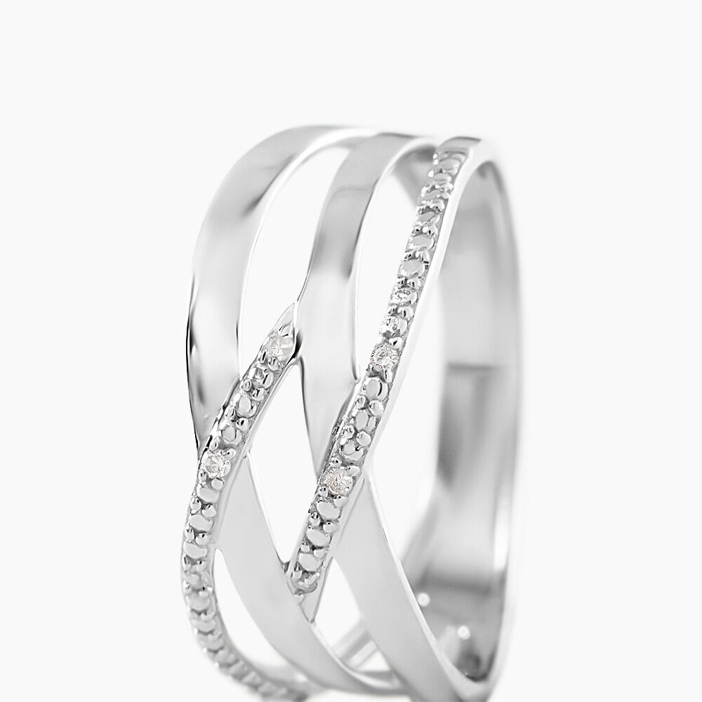 Bague Joassine Or Blanc Diamant - Bagues pierres pr&eacute;cieuses Femme | Marc Orian
