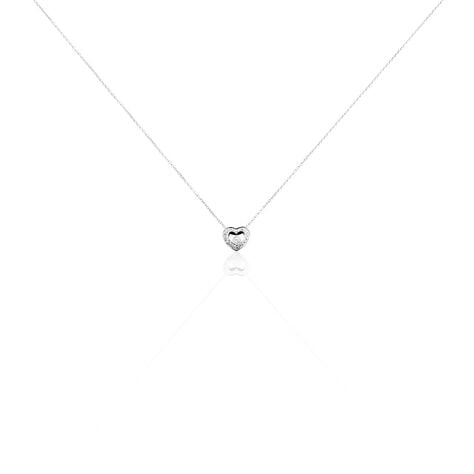 Collier Purete Or Blanc Diamant - Colliers avec pierres Femme | Marc Orian
