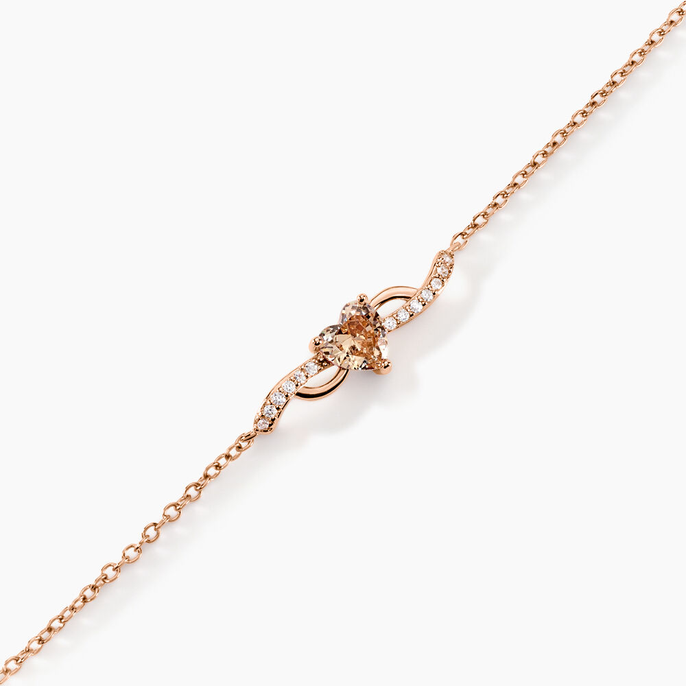 Bracelet Avalon Argent Rose Oxyde De Zirconium - Bracelets chaînes Femme | Marc Orian