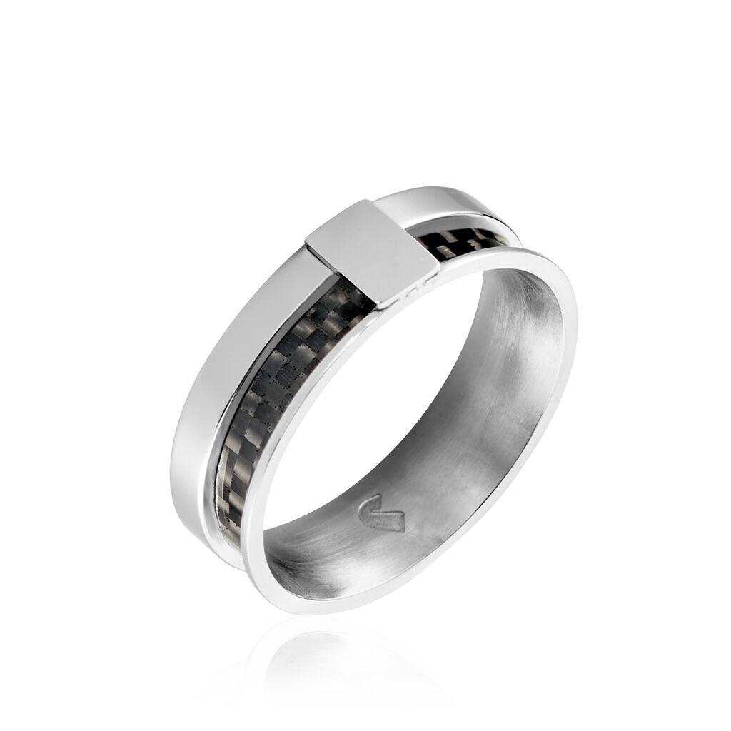 Bague Karly Acier Blanc - Bijoux fantaisie Homme | Marc Orian