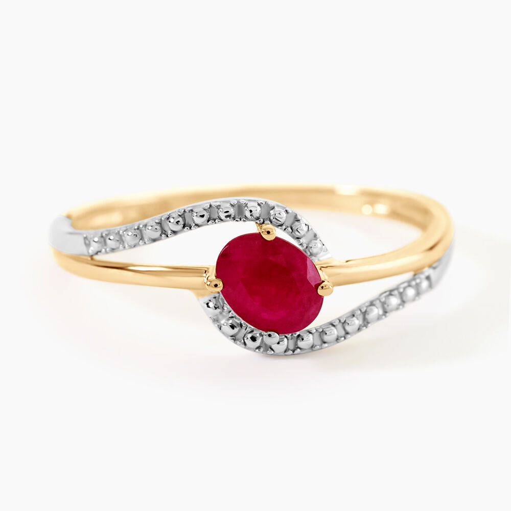 Bague Or Jaune Katalin Rubis - Bagues vintage Femme | Marc Orian
