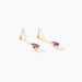 Boucles D'oreilles Pendantes Goutte Or Jaune Amethyste - Pendantes Femme | Marc Orian