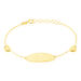 Bracelet Identité Gaspardine Maille Forçat Or Jaune - Gourmettes Enfant | Marc Orian