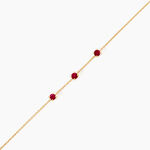 Bracelet Esmerald Rendez-Vous Or Jaune Rubis - Bracelets cha&icirc;nes Femme | Marc Orian