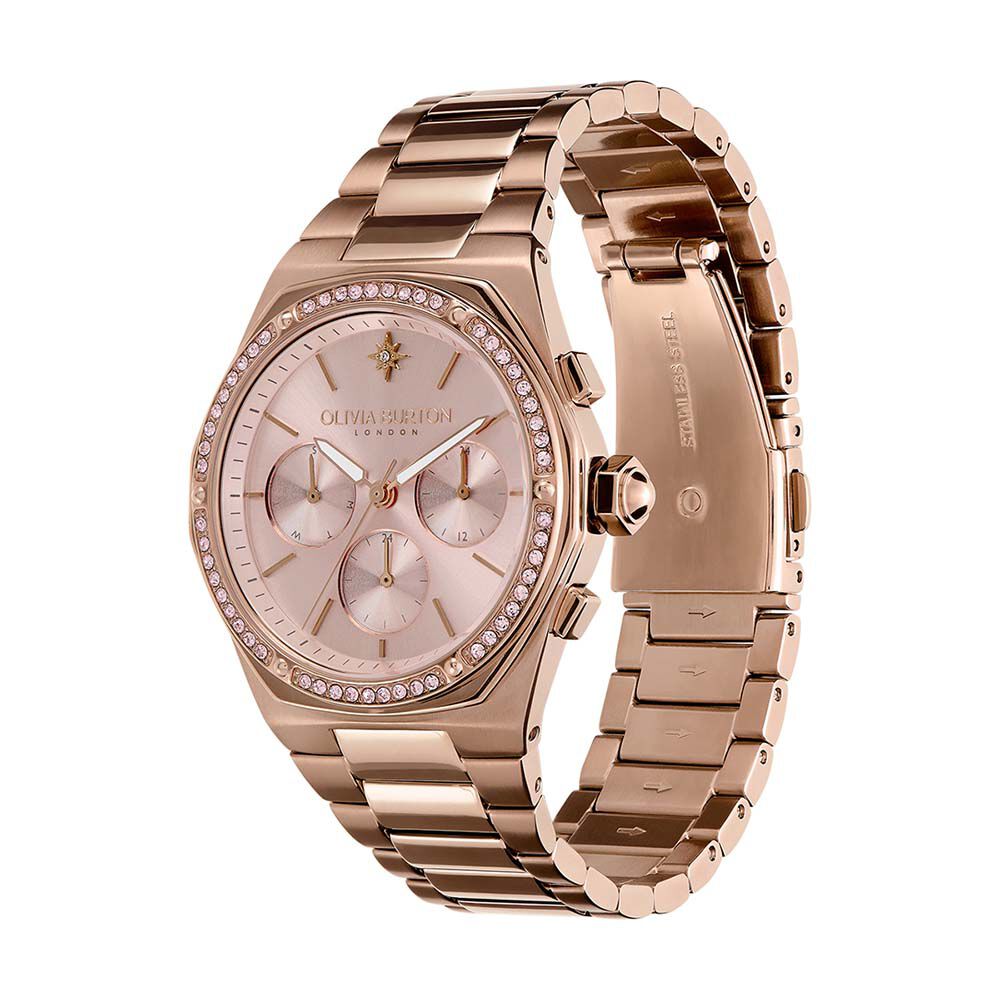Montre Olivia Burton Hexa Multifonction Rose - Montres étanches Femme | Marc Orian