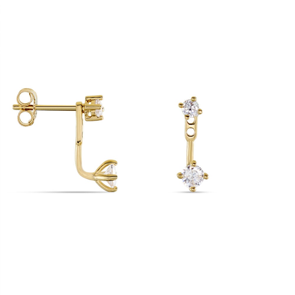 Bijoux D'oreilles Plaqué Or Dedale Oxydes De Zirconium - Piercings d'oreilles Femme | Marc Orian