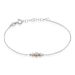 Bracelet Argent Blanc Bicolore Lemnos - Bracelets fantaisie Femme | Marc Orian