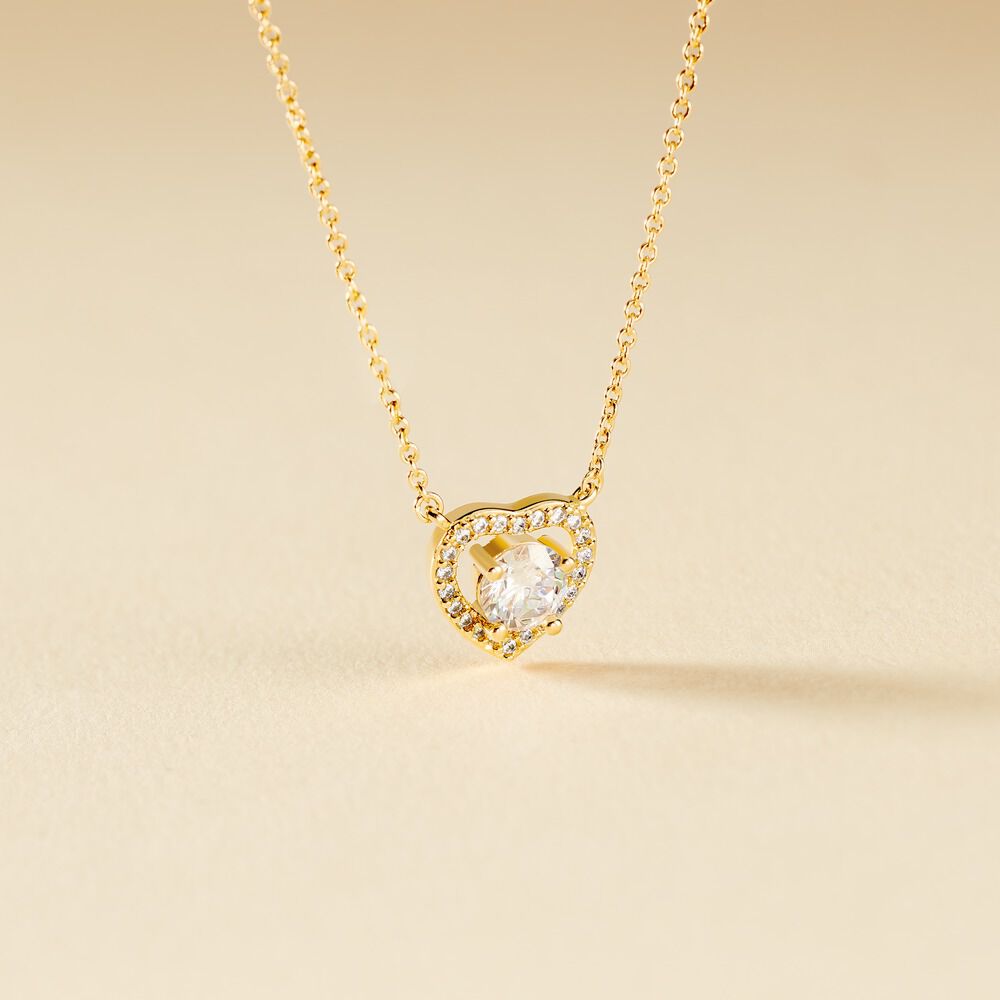 Collier Alais Plaqu&eacute; Or Jaune Oxyde De Zirconium - Colliers avec pierres Femme | Marc Orian