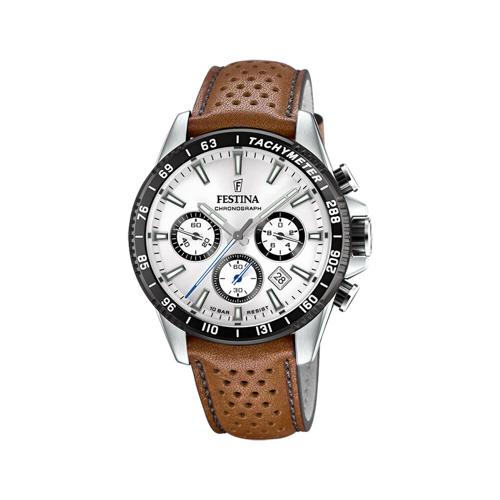 Montre Festina Timeless Chronographe Blanc - Montres &eacute;tanches Homme | Marc Orian