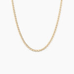 Collier Capucin Or Jaune Maille Marine Plate - Chaines Femme | Marc Orian