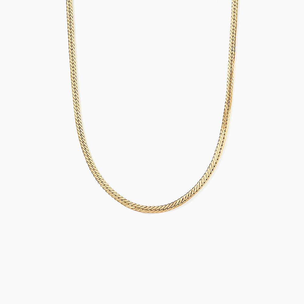 Collier Or Jaune Izel Maille Anglaise - Chaines Femme | Marc Orian