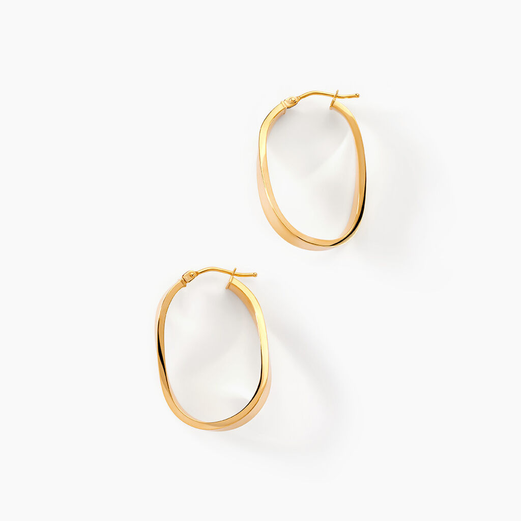 Cr&eacute;oles Silla Or Jaune - Cr&eacute;oles Femme | Marc Orian