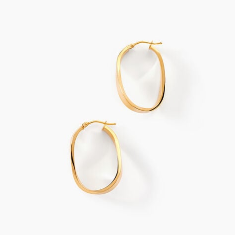 Cr&eacute;oles Silla Or Jaune - Cr&eacute;oles Femme | Marc Orian