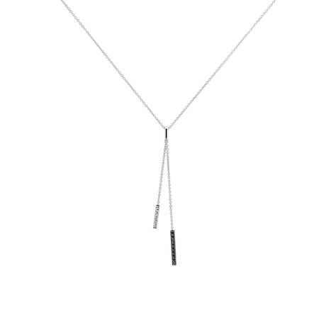 Collier Ainhoaa Or Blanc Diamant - Colliers avec pierres Femme | Marc Orian
