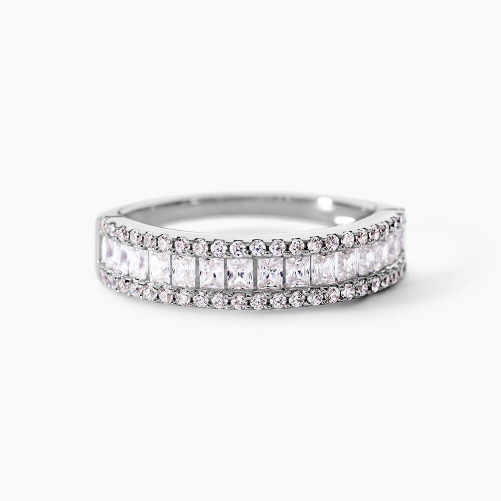 Bague Or Blanc Jacklyn Oxyde De Zirconium - Bagues avec pierre Femme | Marc Orian