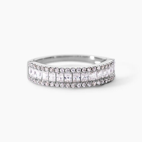 Bague Or Blanc Jacklyn Oxyde De Zirconium - Bagues avec pierre Femme | Marc Orian
