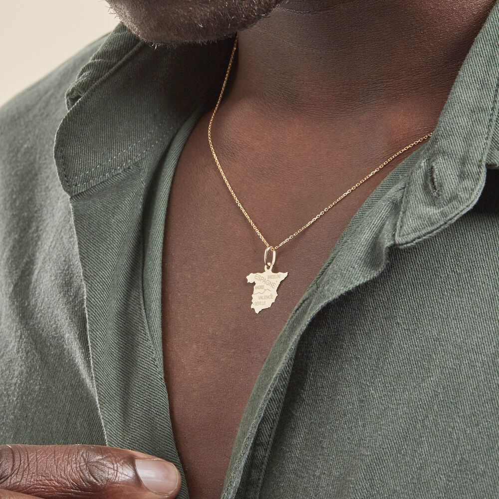 Pendentif Gaietana Espagne Or Jaune - Bijoux personnalisés Famille | Marc Orian