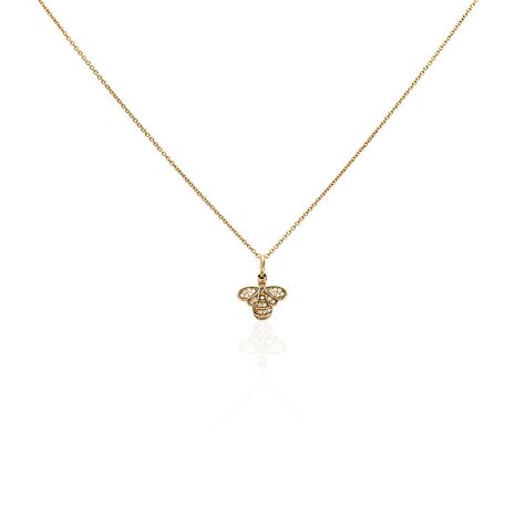 Collier Abelha Plaqué Or Jaune Oxyde De Zirconium - Colliers avec pierres Femme | Marc Orian