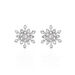 Boucles D'oreilles Puces Effie Argent Blanc Oxyde De Zirconium - Puces Femme | Marc Orian