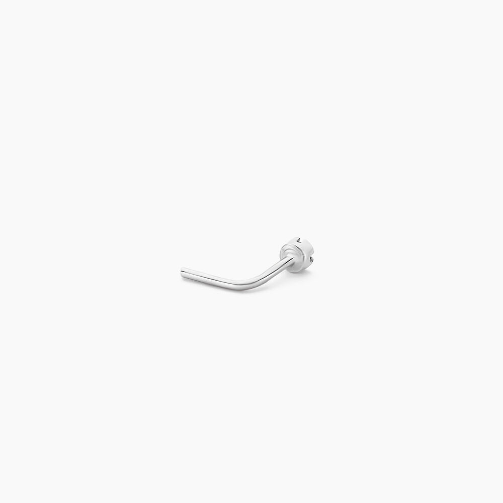 Piercing De Nez Demetrie Or Blanc Diamant - Piercing Nez Femme | Marc Orian