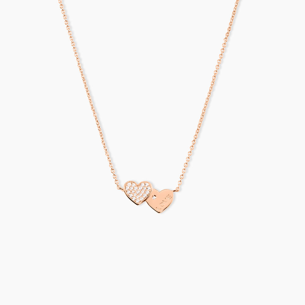Collier Deven Argent Rose Oxyde De Zirconium - Colliers avec pierres Femme | Marc Orian
