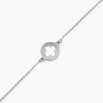 Bracelet Yamina Argent Blanc - Bracelets Medailles Femme | Marc Orian