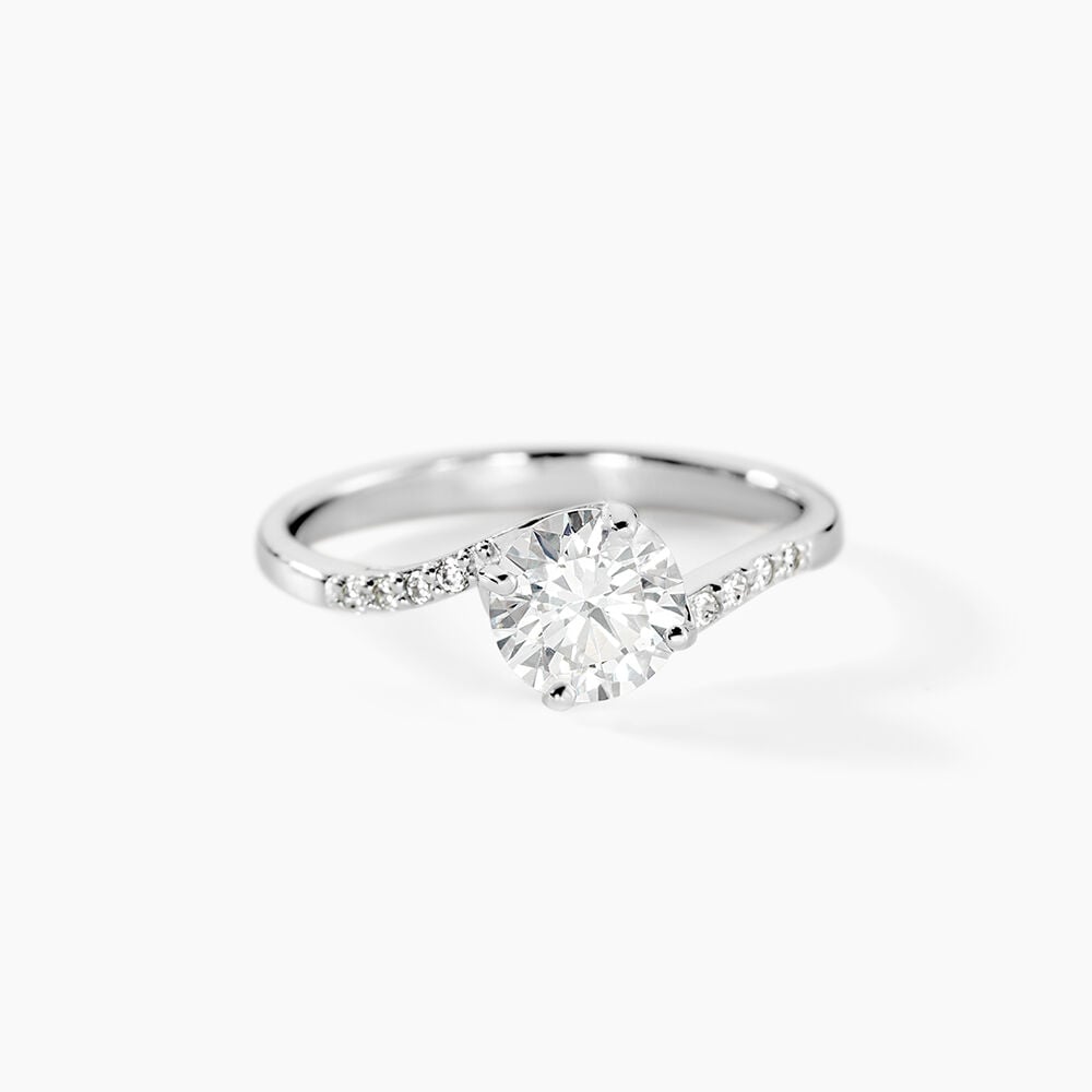 Bague Solitaire Maelane Argent Blanc Oxyde De Zirconium - Bijoux fantaisie Femme | Marc Orian