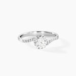 Bague Solitaire Maelane Argent Blanc Oxyde De Zirconium - Bijoux fantaisie Femme | Marc Orian