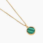 Collier Plaqu&eacute; Or Neassa Malachite - Colliers avec pierres Femme | Marc Orian