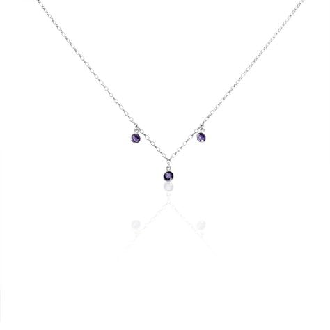 Collier Argent Blanc Muireall Oxydes De Zirconium - Colliers avec pierres Femme | Marc Orian