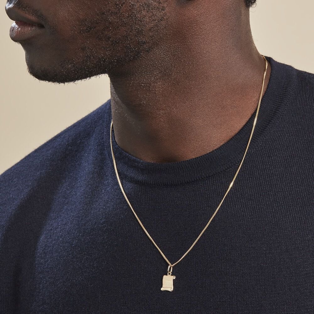 Pendentif Lamie Zodiaque Parchemin Or Jaune - Bijoux personnalisés Famille | Marc Orian