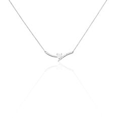 Collier Eva Or Blanc Oxyde De Zirconium - Colliers Femme | Marc Orian