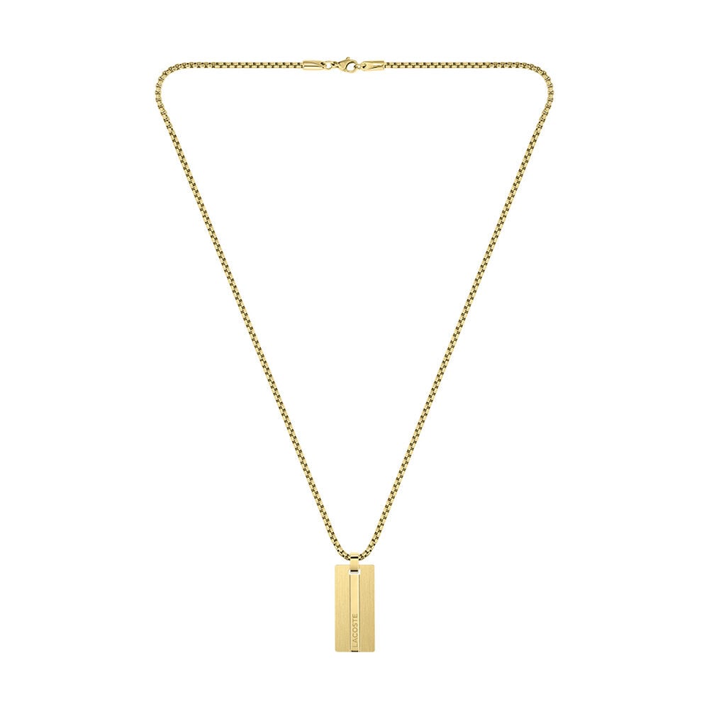 Collier Lacoste Adventurer Acier Jaune - Bijoux Homme | Marc Orian