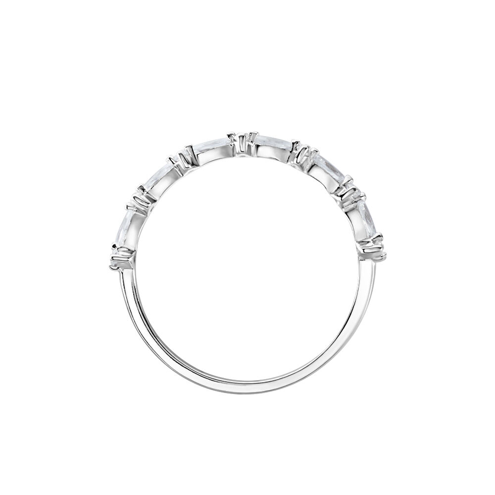Bague Argent Blanc Eclat D'Aurore Oxydes De Zirconium - Bijoux fantaisie Femme | Marc Orian