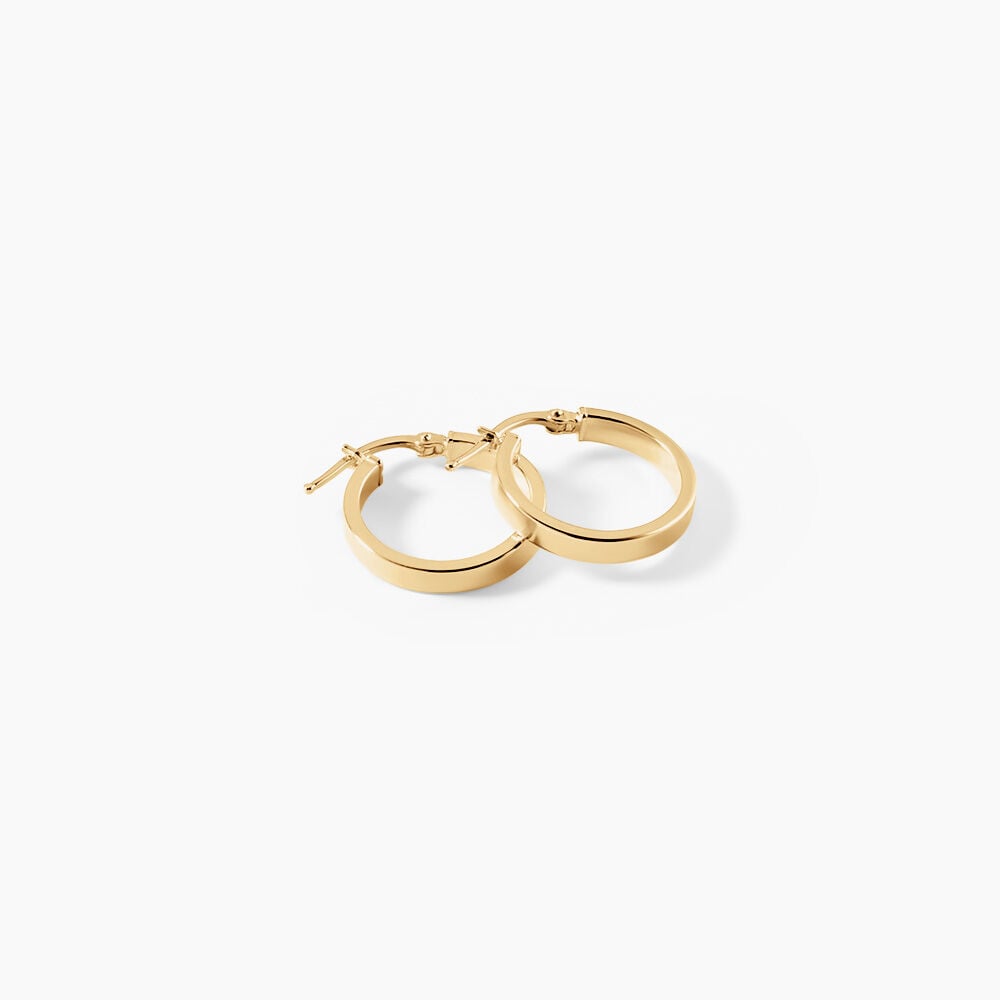 Cr&eacute;oles Cody Argent Dor&eacute; A L'Or 750/1000 - Cr&eacute;oles Femme | Marc Orian