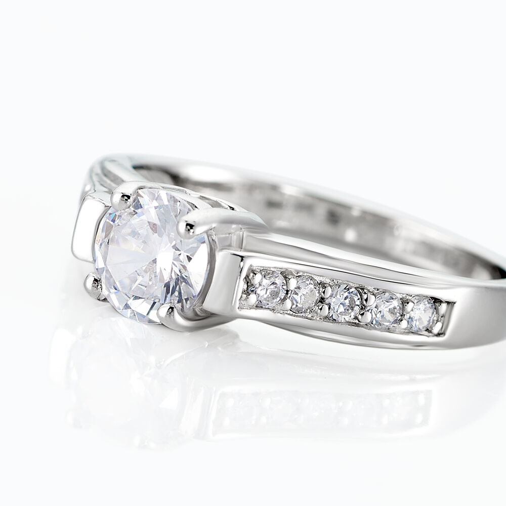 Bague Solitaire Mady Argent Blanc Oxyde De Zirconium - Bijoux fantaisie Femme | Marc Orian