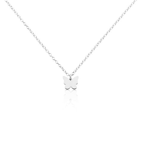 Collier Papilio Argent Blanc - Colliers ras du cou Femme | Marc Orian
