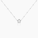 Collier Aella Argent Blanc - Colliers fantaisie Femme | Marc Orian