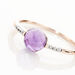 Bague Bonbon Or Rose Amethyste Et Oxyde De Zirconium - Bagues pierres fines Femme | Marc Orian