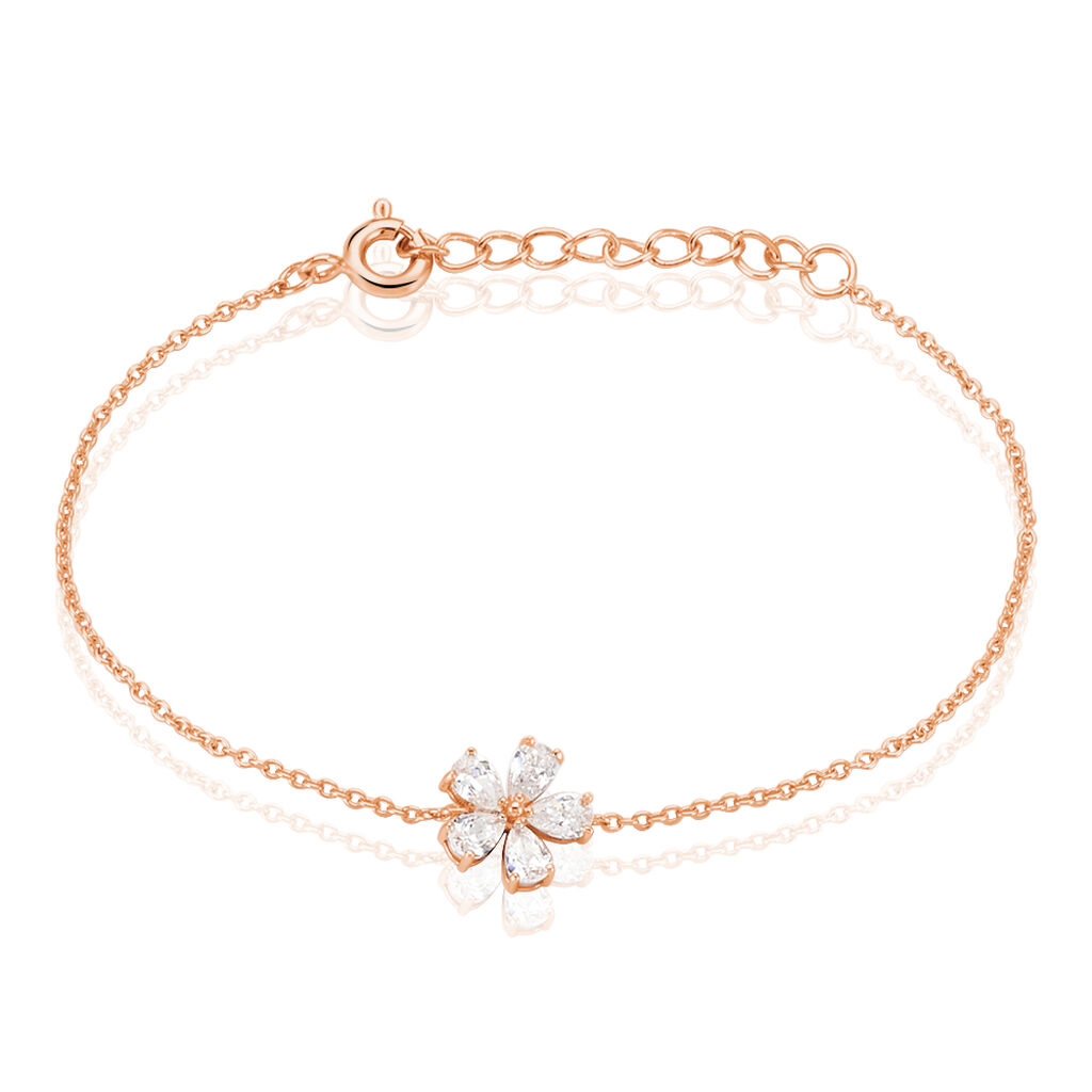 Bracelet Siriana Argent Rose Oxyde De Zirconium - Bracelets fantaisie Femme | Marc Orian