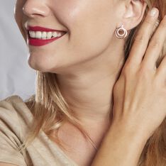 Boucles D'oreilles Pendantes Silvana Argent Rose Oxyde De Zirconium - Boucles d'oreilles Pendantes Femme | Marc Orian
