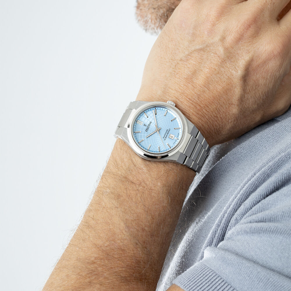 Montre Festina Swiss Made Bleu Sky - Montres étanches Homme | Marc Orian